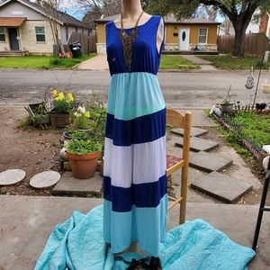 Beautiful blue striped maxi!